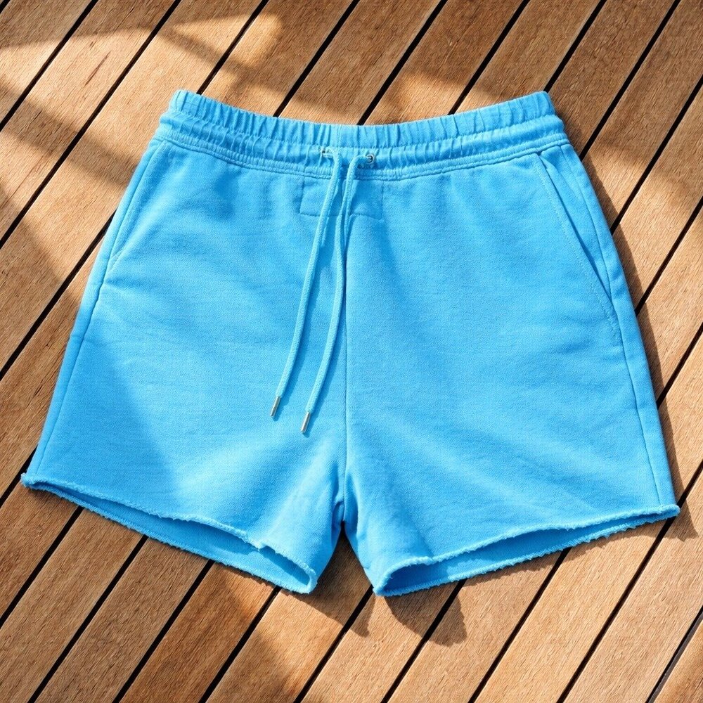 Cotton Citizen Women’s Boston Drawstring Shorts Vintage Lapis XS New With Tags - Picture 10 of 16